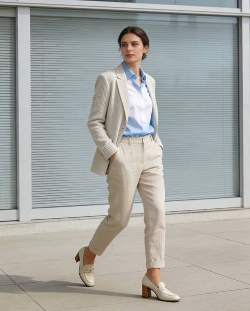 Date Night Elegance with Linen Pants