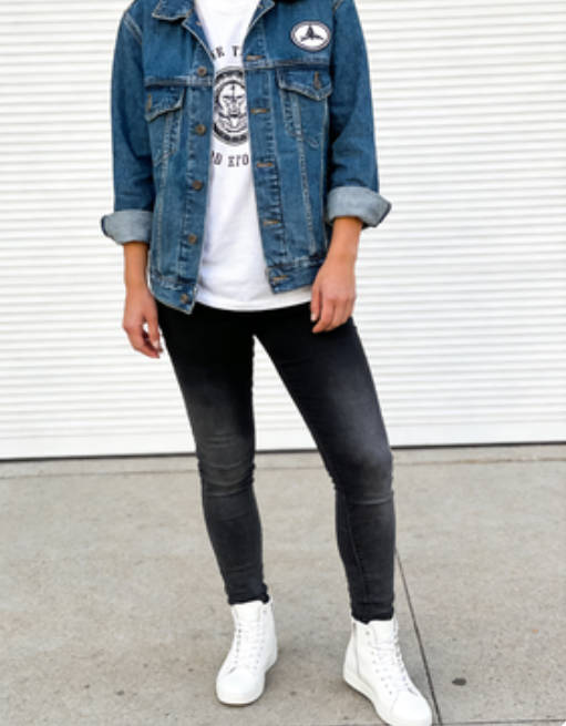 Graphic Tee and Denim Jacket