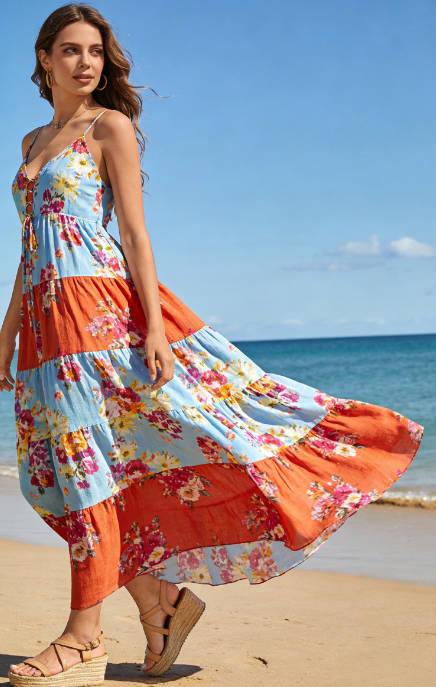 Women's flowy maxi dress