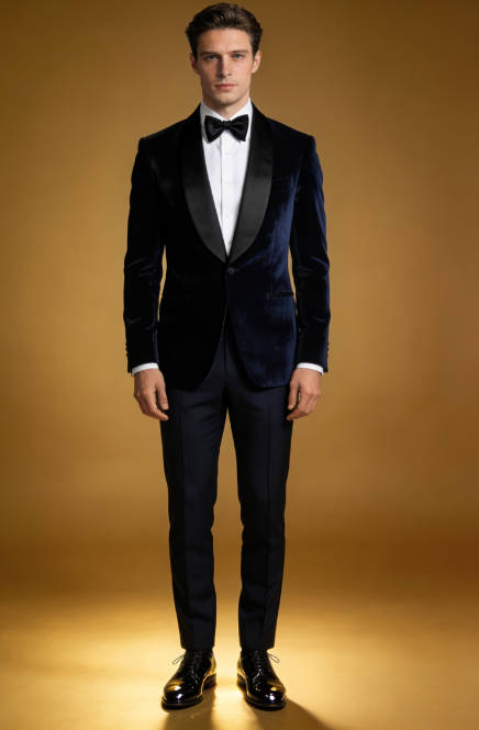 Men's black tuxedo