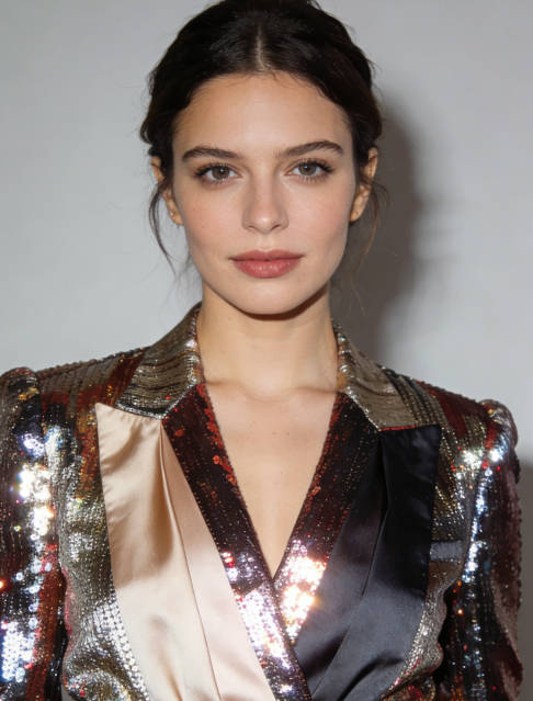 Shiny fabrics reflecting light